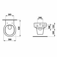 Товар: Унитаз Laufen Val 8.2028.1.400.000.1 подвесной без сиденья - фото 5 Унитаз Laufen Val 8.2028.1.400.000.1 подвесной без сиденья — фото 5, Подвесные унитазы