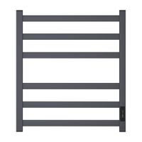 Полотенцесушитель электрический Point Меркурий PN83856GR П6 500x600, диммер справа, графит премиум — фото 1, Электрические полотенцесушители