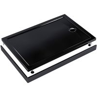 Акриловый поддон для душа Melodia della vita Square 120x80 MTYSQ12080Bk Черный — фото 7, Акриловые душевые поддоны