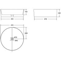 Товар: Раковина-чаша Point Феникс 41 PN43151GB Брашированное золото - фото 5 Раковина-чаша Point Феникс 41 PN43151GB Брашированное золото — фото 5, Раковины