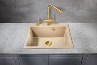 Смеситель для кухни Milacio Ultra MCU.558.GD Золото брашированное — фото 3, Смесители для кухни