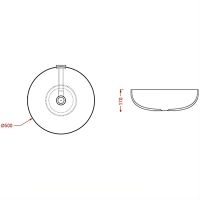 Раковина-чаша Artceram Jolie 50 JOL001 17 00 Черная матовая — фото 2, Раковины