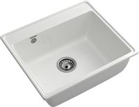 GRANFEST Мойка VERTEX 580 1-чаша 580*500мм иней арт.GF- — фото 1, Кухонные мойки