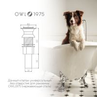 Товар: Донный клапан Owl 1975 OWLKL001 click-clack Хром - фото 2 Донный клапан Owl 1975 OWLKL001 click-clack Хром — фото 2, Донные клапаны