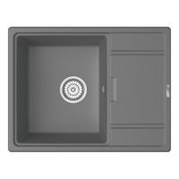 Мойка кухонная Point Стил 65 PN3009AL, серый — фото 1, Кухонные мойки