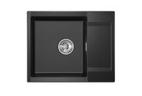 Granula-ES-, кухонная мойка, кварц, ESTETICA арт-6202, ТУРМАЛИН — фото 2, Кухонные мойки