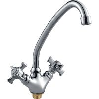 Смеситель для кухни Haiba HB4924 Хром — фото 1, Смесители для кухни