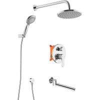 Товар: Душевая система Swedbe Platta 5544 Хром - фото 3 Душевая система Swedbe Platta 5544 Хром — фото 3, Встраиваемые душевые комплекты