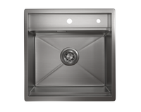 Granula-KS-5051, СТАЛЬ САТИН, стальная кухонная мойка KITCHEN SPACE — фото 1, Кухонные мойки