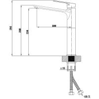 Смеситель для раковины ESKO Saint-Petersburg SPb 25 Хром — фото 4, Смесители для раковины