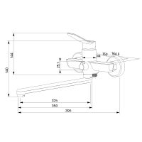 Товар: Смеситель для ванны Milardo Enjoy ENJSB00M10 универсальный Хром глянцевый - фото 4 Смеситель для ванны Milardo Enjoy ENJSB00M10 универсальный Хром глянцевый — фото 4, Смеситель для ванны