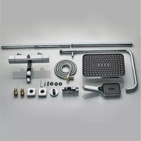 Душевая система ALMAes GaLaxy с термостатом Хром арт-SDI-1803 — фото 5, Душевые стойки