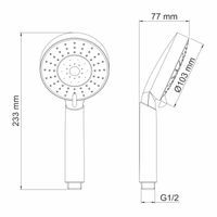 A032 Лейка 5-функциональная — фото 8, Лейки для душа