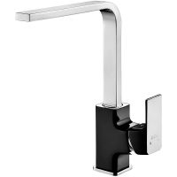 Смеситель для кухни E.C.A. Tiera 103518123EX Черный глянец Хром — фото 1, Смесители для кухни