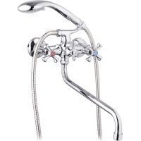 Смеситель для ванны G-Lauf QTZ7-B827 универсальный Хром — фото 1, Смеситель для ванны