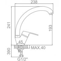 Смеситель для кухни Ledeme H16 4116L Хром — фото 2, Смесители для кухни