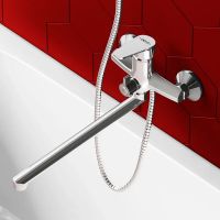 Смеситель для ванны Dorff Prime new D4019500 универсальный Хром — фото 5, Смеситель для ванны