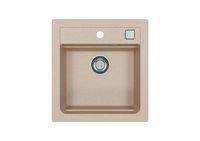 Мойка для кухни ALVEUS GRANITAL ATROX 20 TERRA - G22 470 X 500 1X в комплекте с сифоном 1132823, — фото 1, Кухонные мойки