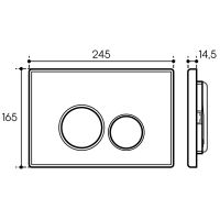 Товар: Комплект унитаза с инсталляцией Aqueduto Cone AQDS034T с сиденьем Микролифт и клавишей смыва Хром - фото 13 Комплект унитаза с инсталляцией Aqueduto Cone AQDS034T с сиденьем Микролифт и клавишей смыва Хром — фото 13, Комплекты унитаз + инсталляция