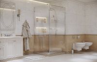 Душевой уголок Ambassador Abner 90x90 10011101R профиль Хром стекло прозрачное — фото 7, Квадратные душевые уголки