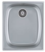 Мойка для кухни BASIC 10 NAT-90 380X440 в комплекте с сифоном 1130550, — фото 1, Кухонные мойки