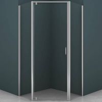 Душевой уголок Azario Dallas AZ-112P 90*90 профиль Хром стекло прозрачное — фото 1, Душевые уголки