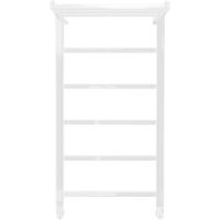 Водяной полотенцесушитель Comfysan Marte-K W-6 80x40 012595 с полкой Белый матовый — фото 4, Водяные полотенцесушители