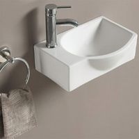 Товар: Раковина CeramaLux 40 78404R Белая - фото 2 Раковина CeramaLux 40 78404R Белая — фото 2, Раковины