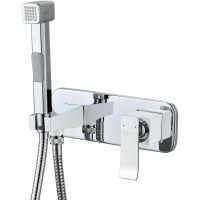 Гигиенический душ со смесителем Lemark Contest Хром Белый арт-LM5819CW — фото 1, Гигиенические души