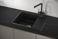 Granula-ES-6202, ТУРМАЛИН, кухонная мойка, кварц, ESTETICA — фото 1, Кухонные мойки