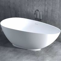 Ванна из искусственного камня Salini Paola 160х77 101511SM Белая матовая — фото 10, Ванны из искусственного камня