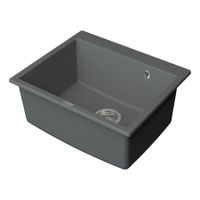 Мойка кухонная Point Бинга 60 PN3003AL, серый — фото 3, Кухонные мойки