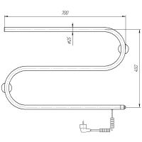 Товар: Электрический полотенцесушитель Domoterm S-образный DMT 112 42x70 EK R Хром - фото 2 Электрический полотенцесушитель Domoterm S-образный DMT 112 42x70 EK R Хром — фото 2, Электрические полотенцесушители