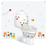 Унитаз компакт Creavit Cocuk CK300-11CB00E-FF00 Белый с декором без сиденья без бачка — фото 4, Унитазы