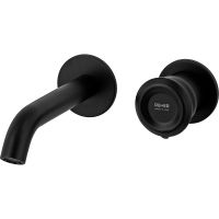 Смеситель для раковины Remer Element ET15PNO Черный матовый — фото 1, Смесители для раковины