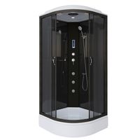 Душевая кабина Niagara Classic NG-6501-14F (90х90х215) средний поддон(26см),черный,стекло тонированн — фото 1, Душевые кабины