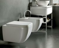 Товар: Унитаз Hatria Bianca Y3AK01 подвесной без сиденья - фото 2 Унитаз Hatria Bianca Y3AK01 подвесной без сиденья — фото 2, Подвесные унитазы