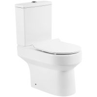 Унитаз компакт BelBagno Norma BB339CPR/BB2111SC без бачка с сиденьем Микролифт — фото 1, Напольные унитазы