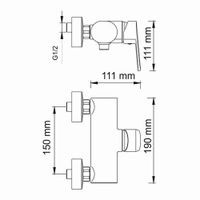 Товар: Donau 5302 Смеситель для душа - фото 4 Donau 5302 Смеситель для душа — фото 4, Комплектующие для туалета