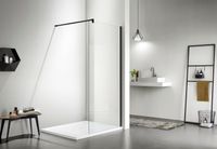 Товар: AQ WIW 12020BL Душевая перегородка Walk in с держателем 1200x2000 профиль черный, стекло прозрачное - фото 3 AQ WIW 12020BL Душевая перегородка Walk in с держателем 1200x2000 профиль черный, стекло прозрачное — фото 3, Душевые перегородки