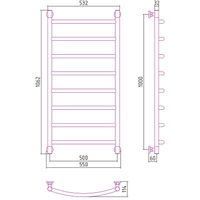 Водяной полотенцесушитель Сунержа Галант+ 1000х500 00-0200-1050 Хром — фото 4, Водяные полотенцесушители