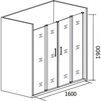 Товар: Душевая дверь Good Door Cofe WTW-TD-160-C-CH 160 КФ00033 профиль Хром стекло прозрачное - фото 2 Душевая дверь Good Door Cofe WTW-TD-160-C-CH 160 КФ00033 профиль Хром стекло прозрачное — фото 2, Душевые двери в нишу