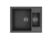 Florentina Мойка "Липси" 620_К, черный FG — фото 1, Кухонные мойки