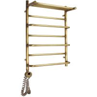 Электрический полотенцесушитель Domoterm Орфей с полкой П7 500x700 АБР EL Античная бронза — фото 4, Электрические полотенцесушители