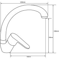Смеситель для кухни Melodia della vita Rock MDV35212 Хром — фото 2, Смесители для кухни