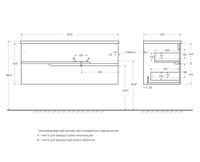 Товар: База под раковину подвесная CEZARES DUET-N-1200-2C-SO-BL-R - фото 2 База под раковину подвесная CEZARES DUET-N-1200-2C-SO-BL-R — фото 2, Тумбы под раковину