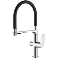 Смеситель для кухни Haiba HB76816 Хром Черный — фото 1, Смесители для кухни