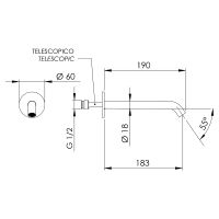 Излив для смесителя Remer X-Style 91XLNO Черный матовый — фото 2, Смесители для биде
