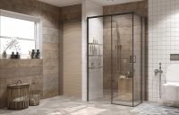 Товар: Душевой уголок Ambassador Queen 120х80 11011205LBlack профиль Черный стекло прозрачное - фото 6 Душевой уголок Ambassador Queen 120х80 11011205LBlack профиль Черный стекло прозрачное — фото 6, Душевые уголки