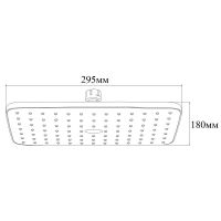 Товар: Верхний душ Bond Cube B07-9988 Черный матовый - фото 2 Верхний душ Bond Cube B07-9988 Черный матовый — фото 2, Верхние души